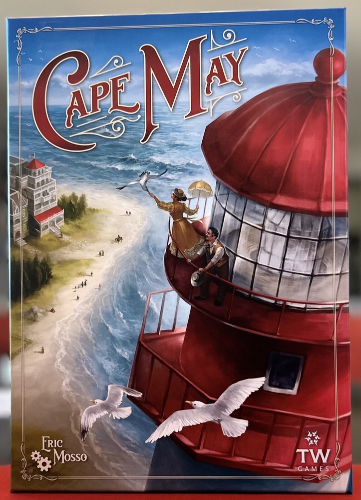 Cape May Thunder works Games Seaside Resort City Building Board Game NM