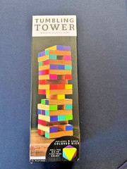 5 Games 55 Piece Dominoes, Brain Teasers, Mini Checkers, (2) Tumbling Towers
