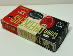 Vintage 1960 Whitman Crown Checkers No. 4413 Plastic Self Stacking – Complete