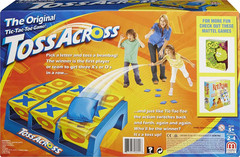 Mattel Games Toss across Game, Beanbag Tic Tac Toe for 2 to 4 Players Ages 5 Yea