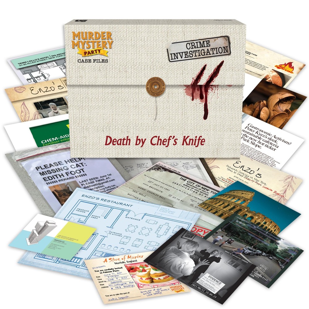 Case Files: Death by Chef’s Knife for 1 or More Players Ages 14 and Up