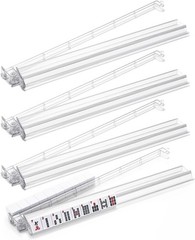 Mahjong Racks with Pushers, 4PCS Mahjong All-in-One Tile Rack and Pusher, Cle…