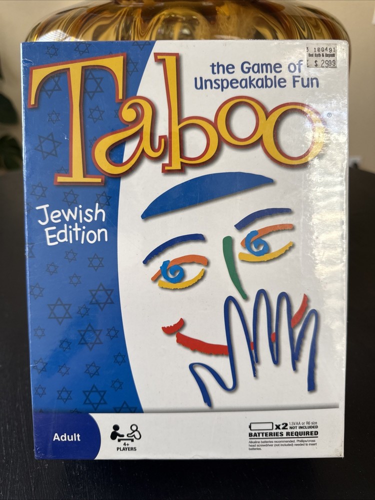 New Sealed: Taboo Jewish educational toys Edition Adult Party Game Hasbro Read