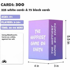 xvuzeqt Party Board Card Game of The Happiest ON 3 inches x 5.5
