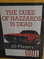DUKES OF HAZZARDS IS DEAD-MURDER MYSTERY DINNER PARTY GAME 10 PLAYER RED HERRING