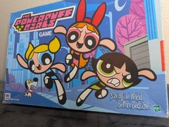 The Powerpuff Girls Saving The World Before Bedtime 2000 MB Vintage Board Game.