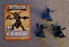 HEROQUEST: Jungles of Delthrak 2x Goblin Archers and Warlock 28mm D&D