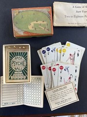 Rare 1920s Psychic Baseball Game Pre-War Card/Board Game Complete w/Box & Rules