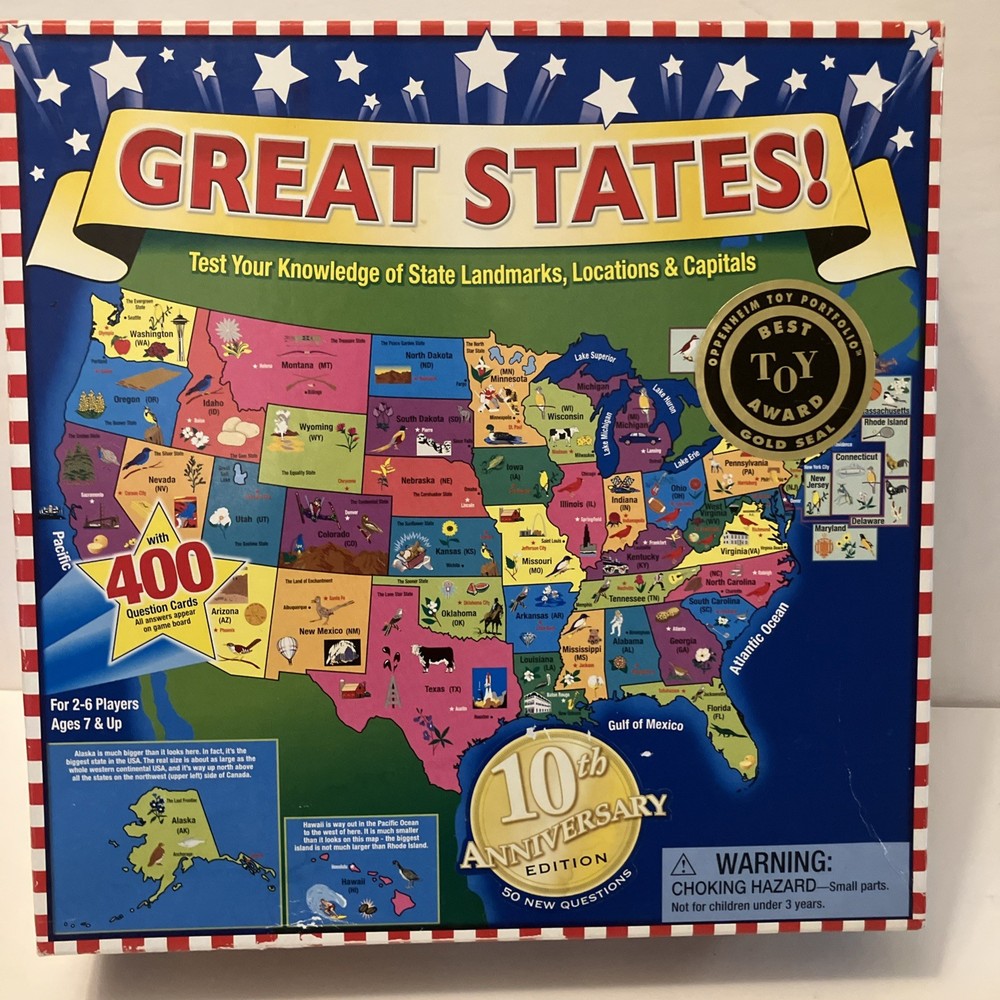 GREAT STATES Game 10th Anniversary Edition