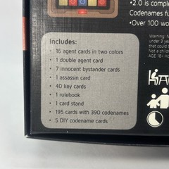 Codenames Deep Undercover 2.0 Adult Word Game Open Box Complete Lark & Clam