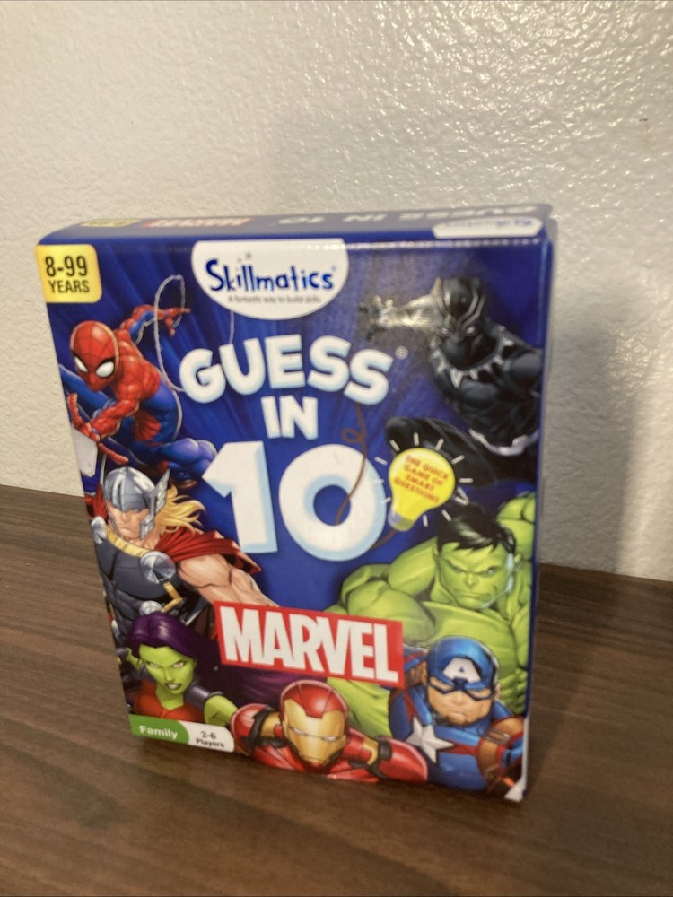 MARVEL UNIVERSE Guess in Ten matching game 2021 comic-book heroes