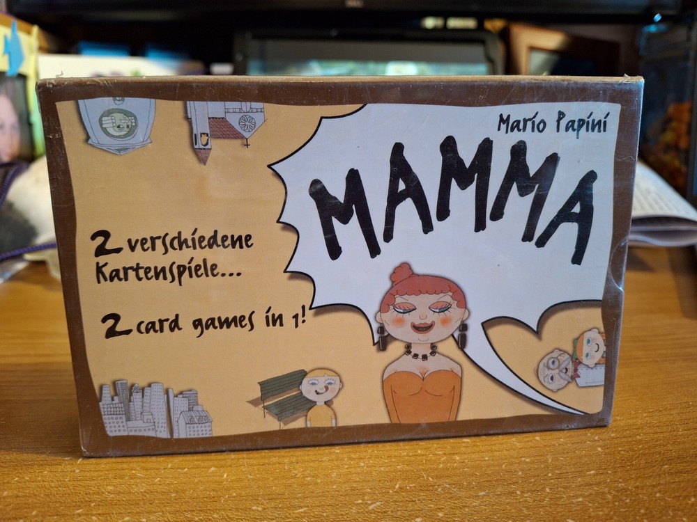 NIB Zugames Mario Papini’s MAMMA- 2 Card Games In one! Made In Belgium