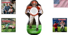 Touchdown Challenge Game – Inflatable Receiver & 4 Rubber s