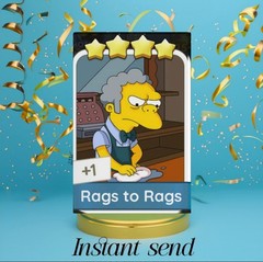 Rags to Rags Monopoly Go 4 star Sticker ( Instant Send )