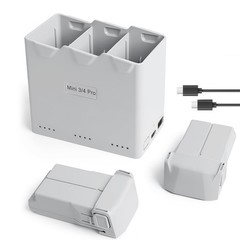 DJI Mini 3 Series 3850mAh 7.38V DJI Mini 4 Pro Battery 2 Pack with Hub