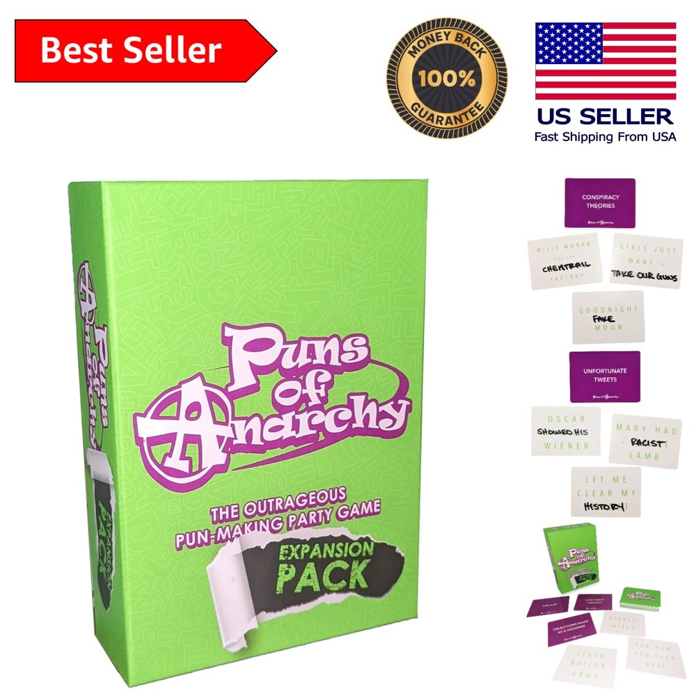 Creative Pun-Making Expansion Pack with 200 Cards for Laughter-Filled Nights
