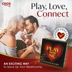 Spicy Date Night Couples Game – 300 Fun Dares & Conversation Cards for 2 Players