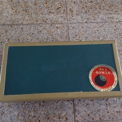 Vintage Boxed Set B&A Banda Carpet Bowls Indoor Bowling Game Ships from USA READ