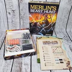 Merlin’s Beast Hunt Game Boardgame WizKids COMPLETE Fantasy NECA