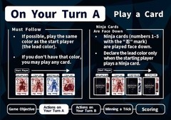 DORON Ninja Trick taking 3-6 players, 20-30 minutes Card Board Game New Japan
