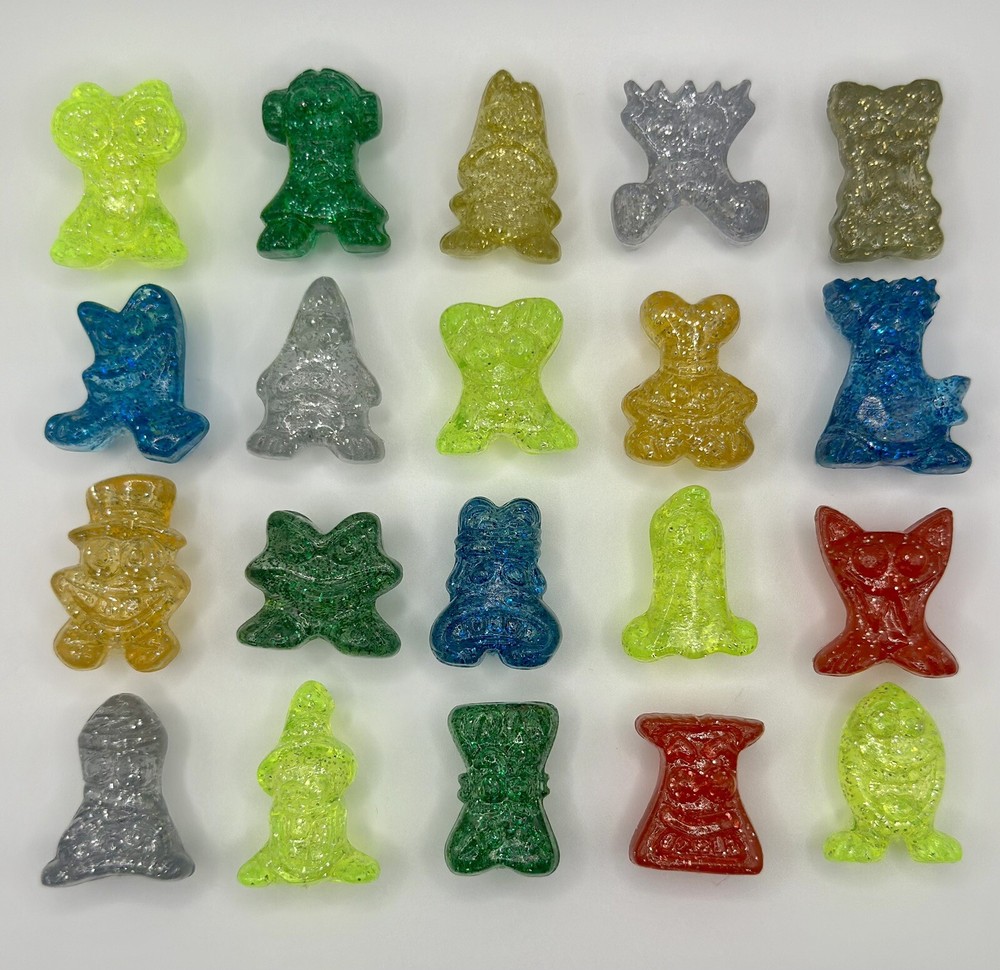 Gogo’s Crazy Bones – Multicolor Glitter Sparkles Mutants Complete Set 20/20