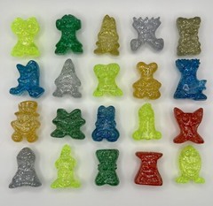 Gogo’s Crazy Bones – Multicolor Glitter Sparkles Mutants Complete Set 20/20