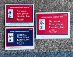 7 National Mah Jongg League NMJL Standard Hands And Rules Cards 2016 – 2022