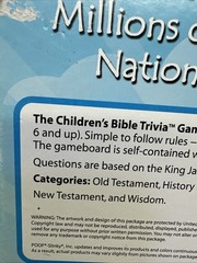 Ideal 2011 Children’s Bible Trivia Board Game Over 1000 Questions {152}