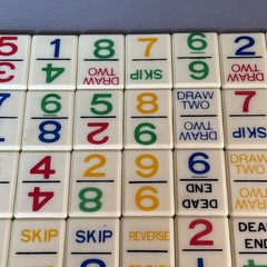 UNO Dominos Complete 81 Piece Replacement Domino Lot – 1986 Edition
