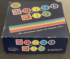 Quick Wit: The Uncommon Game Of Common Sense Vintage Board Game Family Fun
