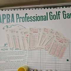 APBA Professional Golf Game 32 Holes, Vintage PGA Course Design Lots Of Pieces