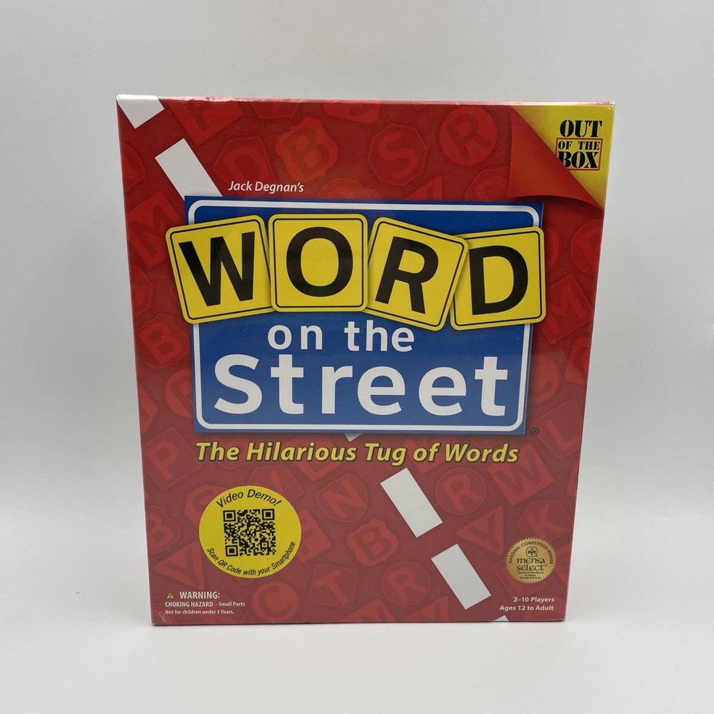Word On The Street Board Game The Hilarious Tug Of Words – New In Box Sealed NIB