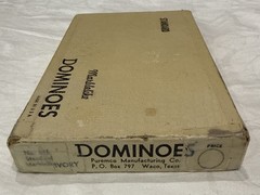 Vintage Puremco No. 616 Marblelike Standard Dominoes ~ Butterscotch * Free S/H