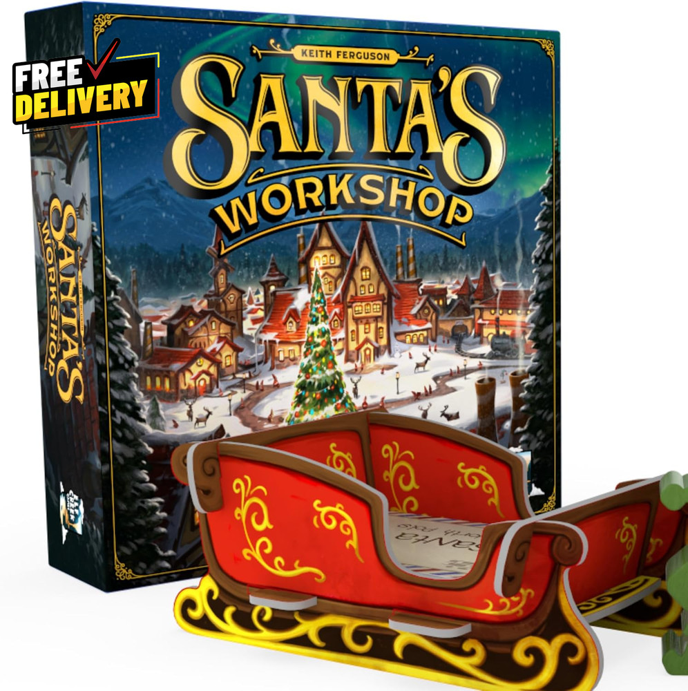 Santa’s Workshop Board Game Standard Edition 2nd Ed Holiday Strategy 2–5 Players
