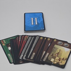 7 Wonders Board Game Repos Production 2010 Complete + Sleeves & Travel Band