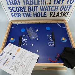 KLASK AN EPIC MAGNETIC BATTLE GAME IN BOX COMPLETE UPGRADED PLEASE READ
