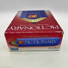 VINTAGE Pictionary COMPLETE Mattel 2005 Classic Drawing Board Game
