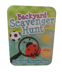 Backyard Scavenger Hunt Card Game Multicolor Collectible Tin Ages 5 And Up
