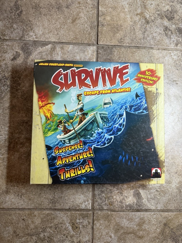 COMPLETE Survive Escape From Atlantis 30th Anniversary Board Game – Stronghold