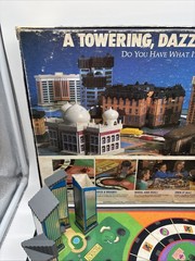 Vintage 1987 HOTELS Board Game Milton Bradley Real Estate Game – 99% Complete