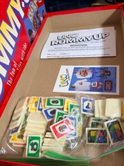 VINTAGE Uno Rummy Up COMPLETE Mattel 1993 Family Game 90’s Tiles