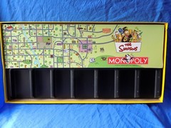 The SIMPSONS MONOPOLY Board Game For Parts or Play 2001