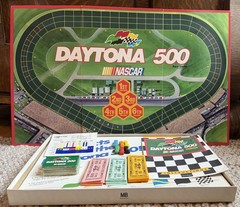 Vintage 1990 Milton Bradley Daytona 500 NASCAR Racing Board Game COMPLETE