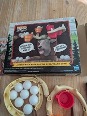 Deer Pong Talking Deer Head Game & Music 6 Cups & 8 Balls 8+ Years Never Used