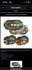 SJG Card Game Munchkin Steampunk – Acc Pack EX Kill-o-meter + Coin + 2 Counters