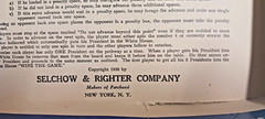 1950 SELCHOW & RIGHTER Co. NEW YORK NY MEET THE PRESIDENTS Quiz Game Complete
