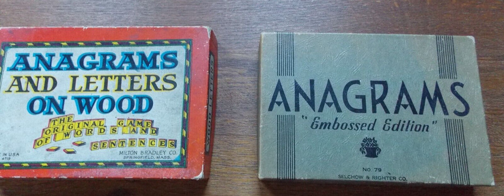 2 boxes of Anagrams and Letters