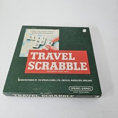 Vintage Travel Scrabble Board Game by Spear’s Games – Complete w/ Tiles & Rules