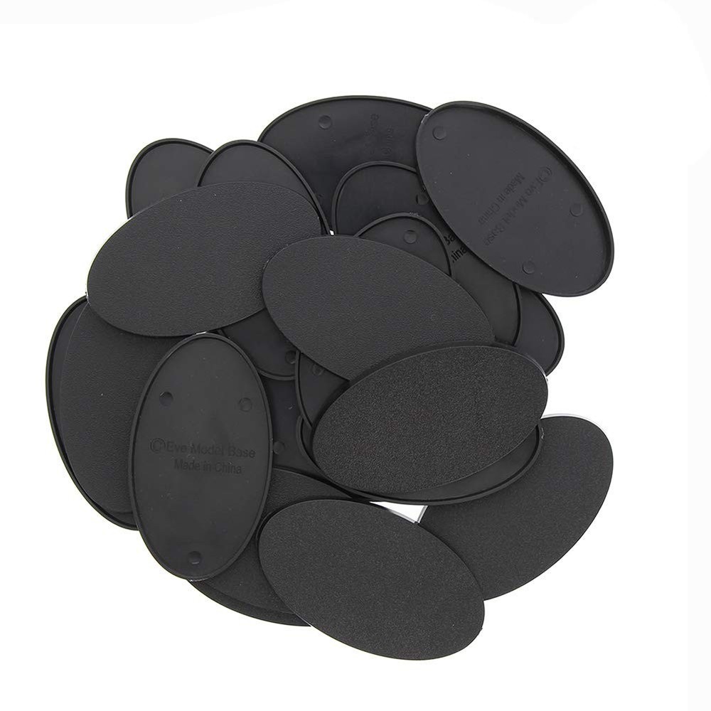 MB875 40pcs Base 75X42mm or 2.95×1.65inch Plastic Model Bases for 75mm*42mm