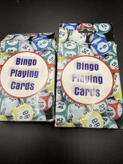 2 Pack Bingo Calling Cards Complete Deck of 75 Numbers B-1 to 0-75